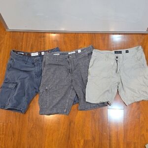 Lucky Brand Men's Cargo Shorts - Navy, Charcoal, and Beige